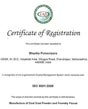 Bhartia Pulveriser ISO Certificate